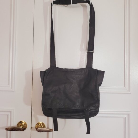 BARNSTORM Vintage 80' Handmade Full Grain Leather Crossbody Sachel Bag - Picture 5 of 16